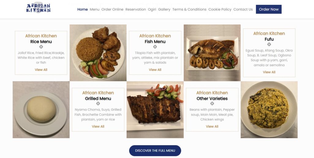 African restaurants abroad